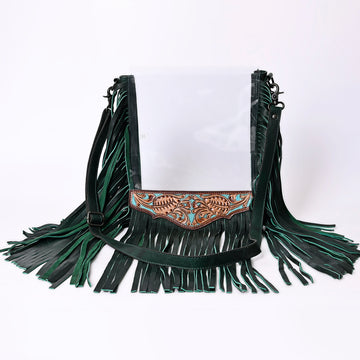 American Darling Clear Bag Hand Tooled Genuine Leather Women Bag Western Handbag Purse